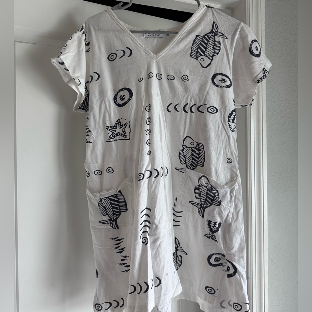 Ingear Black and White Graphic Mini Dress
